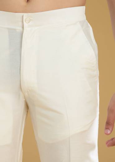 Powder Pink Mens Kurta Set With Beads Metal Leather And Zari Work