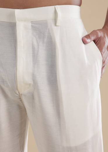 Purple Silk Kurta Set With Thread Resham Detailing