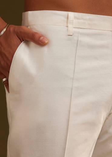 Sea Shell Pink Silk Kurta Set With Embroidery