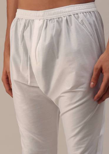 Teal Green Embroidered Sherwani Set With Layered Mala