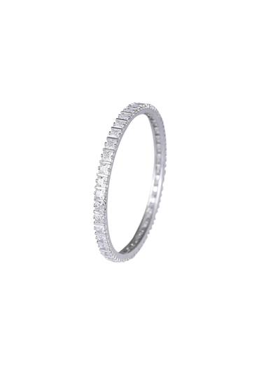 Zirconia Studded 92.5 Sterling Silver Bangles Set of 2