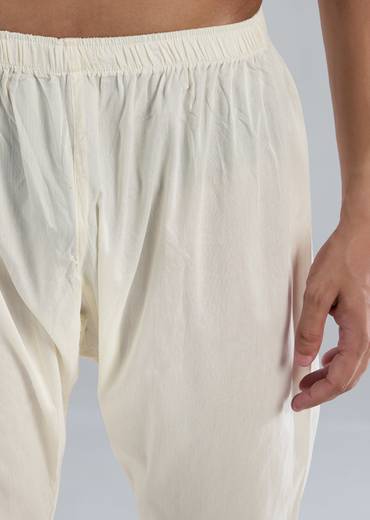 Teal Blue Kurta Set With Thread Resham And French Knot Detailing