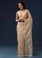 Gold Tissue Saree With Cutdana Beads Sequins And Zardosi Work