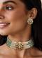 Mint Green Modern Polki Choker Set