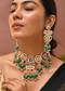 Multi Kundan Bead Drop Necklace and Earrings Set