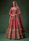 Rani Bridal Lehenga With Resham Work Dupattas