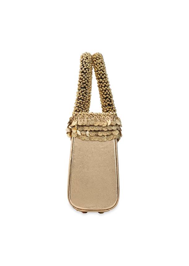 Gold Layered Metal Sequin Bag
