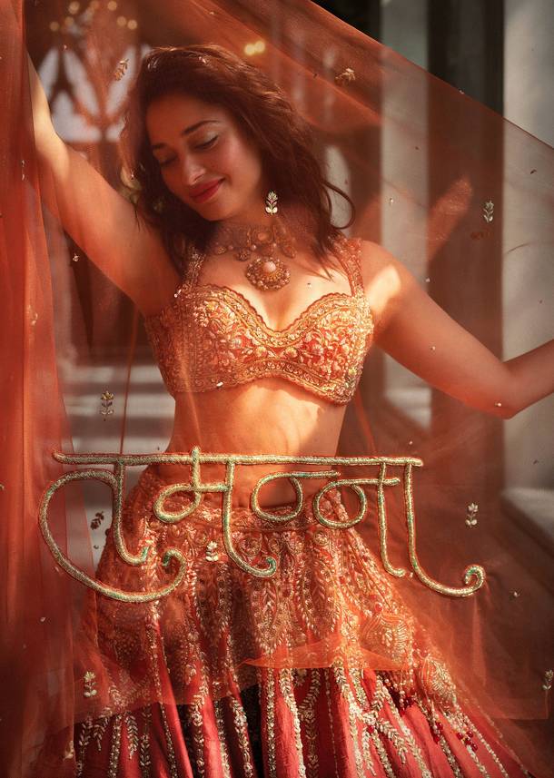 Ombre Silk Bridal Lehenga With Cutdana Sequins And Stone Work