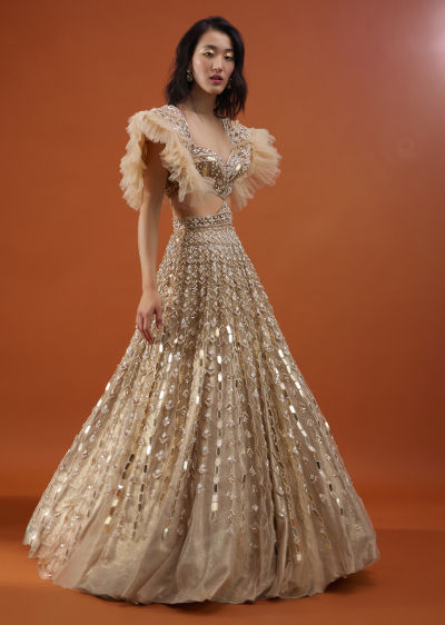 Karen millen 花柄　ペンシルドレス Buy Lavender Purple Gown With Floral Sequins Embroidery