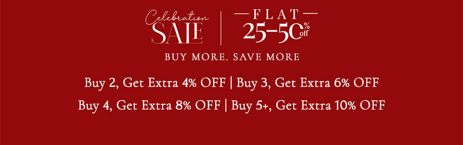 SALE enjoy flat 15% off on orders above $299 | USE code:FLAT15