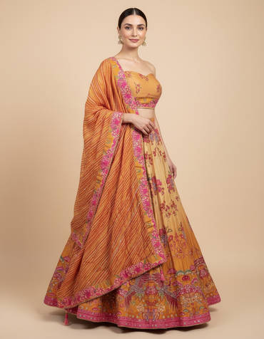 Yellow Sunshine Bridesmaid Lehenga