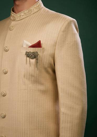 beige brown thread embroidered-sg136577 1