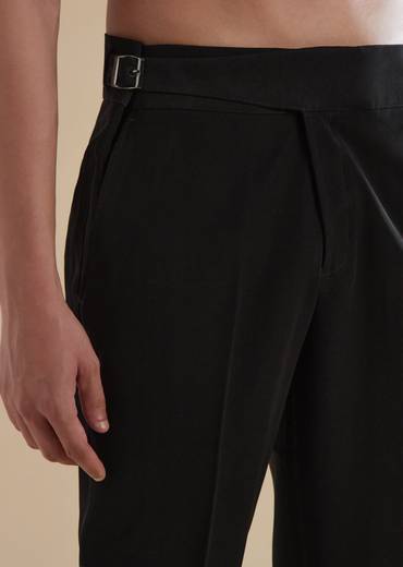 Black Rayon Jodhpuri Set With Metal Zardosi Thread Resham Work