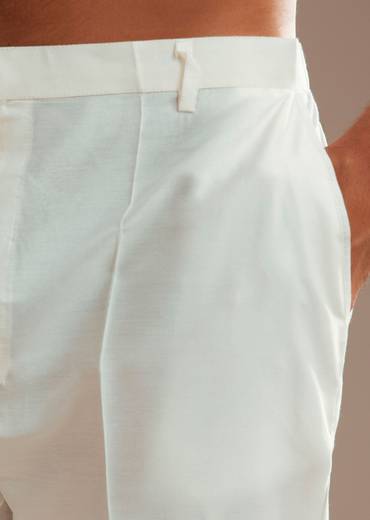 Black Rayon Kurta Set With Self Work Embroidery