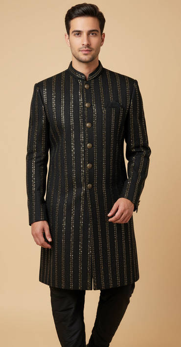 Black Sleek Indowestern