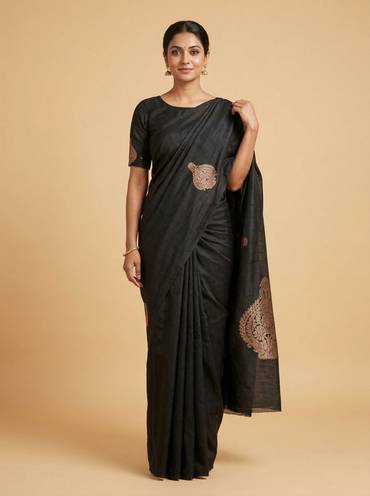 Black Timeless Handloom Saree