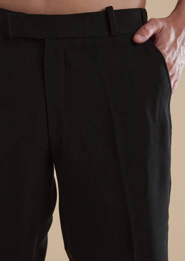 Black Velvet Mens Jodhpuris with Cut Dana Moti Detail Work