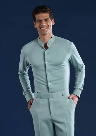 Blue Mens Cutdana Work Jacket Kurta and Pant Set