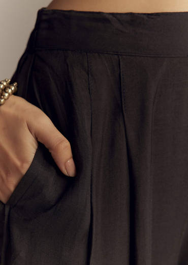 Brown Muslin Printed Anarkali Suit