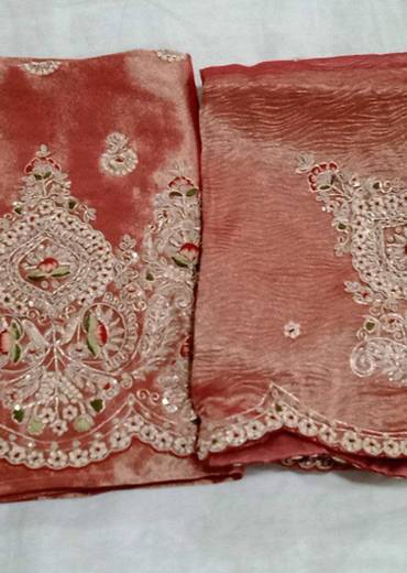 Cranberry Red Dress Material