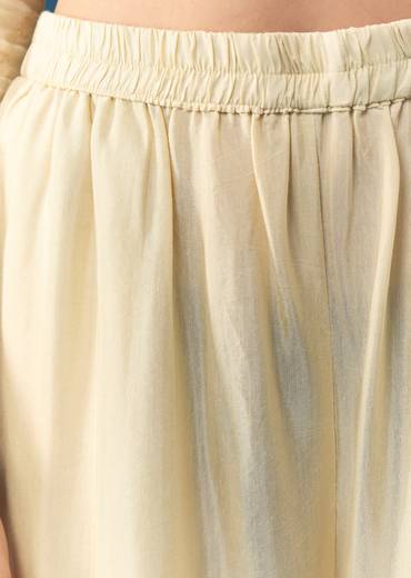 Cream Georgette Kurta Set With Zardosi Work