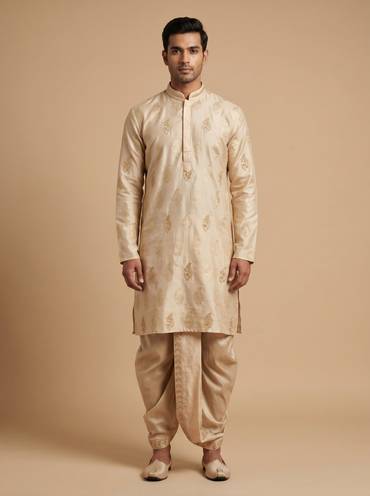 Gold Dhoti Set