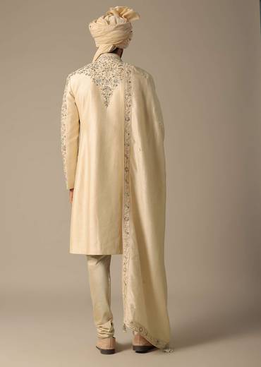 Golden Grandeur Sherwani Set