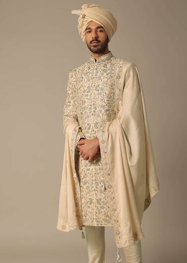 Golden Grandeur Sherwani Set