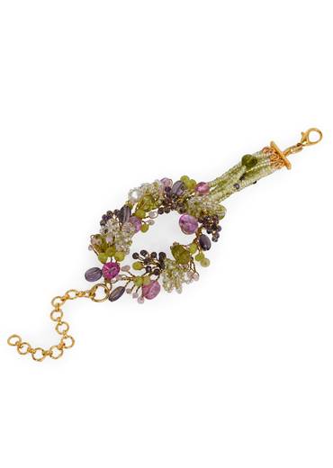 Green Mehendi Stone Beaded Bracelets