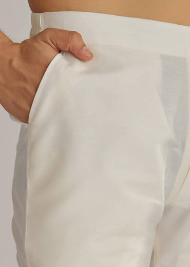 Grey Silk Cutdana Sequins Kurta Jacket Set