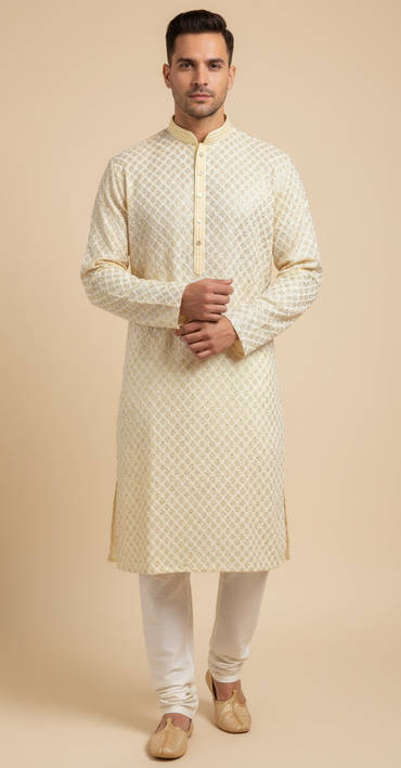 Lemon Yellow Kurta Set