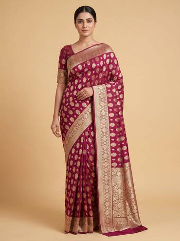 Maroon Luxe Drape