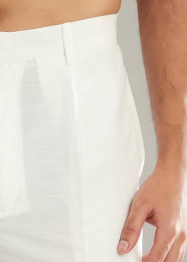 Maroon Silk Kurta Set For Men With Sequins And Resham Embroidery