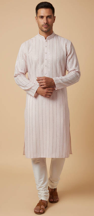 Mauve Festive Kurta Set