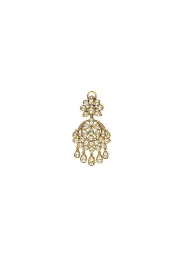 Moissanite Polki Statement Drop Earrings