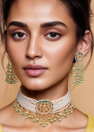 Multi Kundan Necklace Set