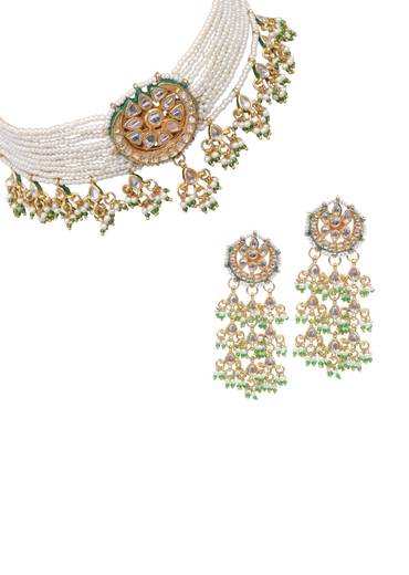 Multi Kundan Necklace Set