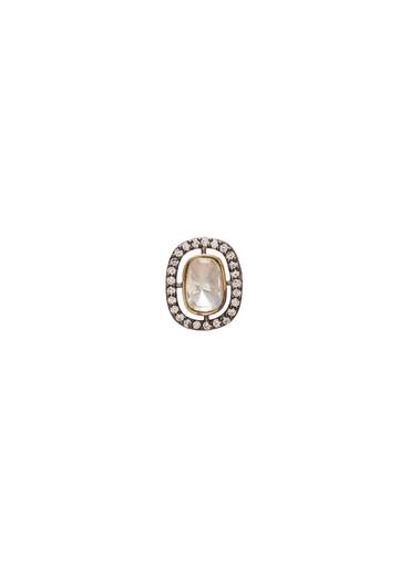 Oval Zirconia Statement Earrings