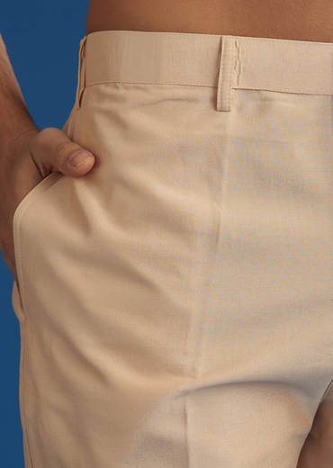 Peach Cotton Silk Jacket Kurta Set With Mirror And Dori Work