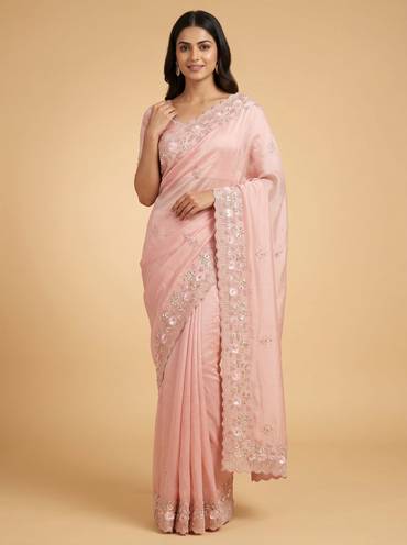 Peach Nectar Charm Saree
