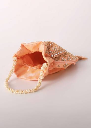 peach potli in satin with hand embroidery-j017mirrory-sg91875 2