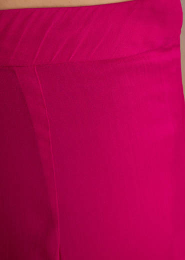 Pink Georgette Indo Western Set With Zari And Sequins Work