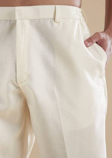 Pink Kurta Jacket Set With Thread Resham French Knot Moti And Cut Dana Detail