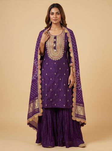 Purple Royal Sharara
