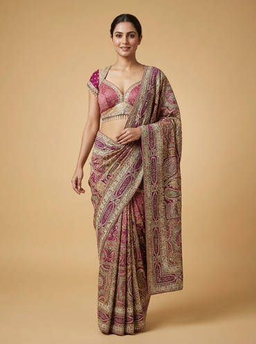 Purple Striking Statement Saree