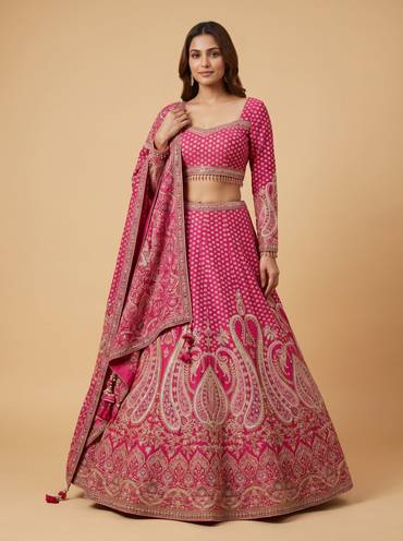 Rose Thread Lehenga