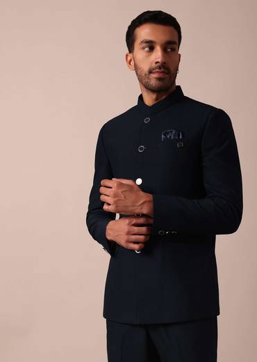 Royal Blue Bandhgala Jodhpuri Suit