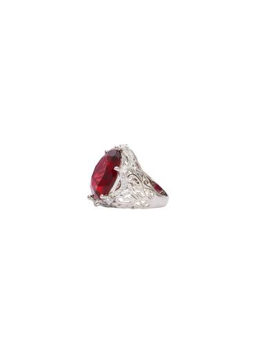 Ruby Bezel Filigiree Ring