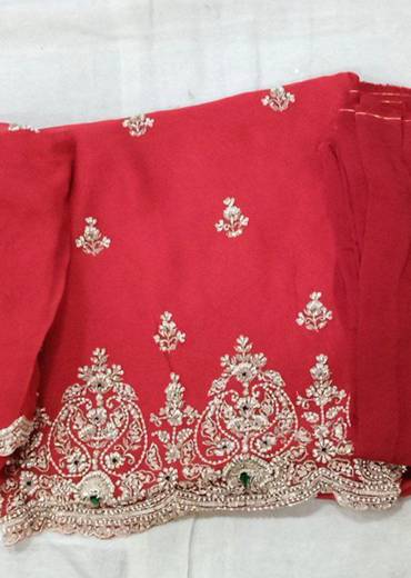 Ruby Bloom Dress Material