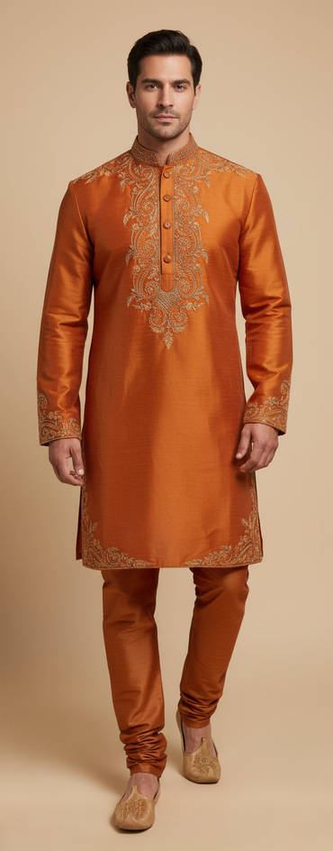 Rust Classic Kurta Set